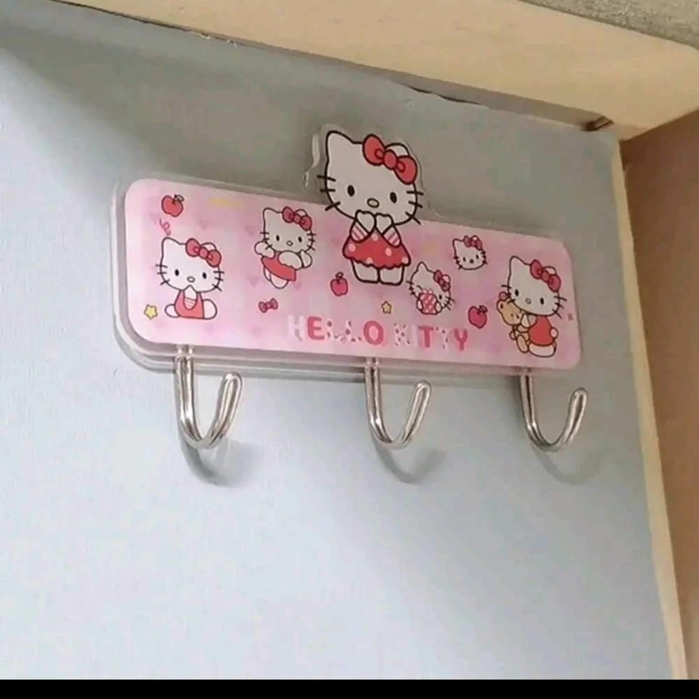 Hello Kitty Wall Hook Rack - Pink